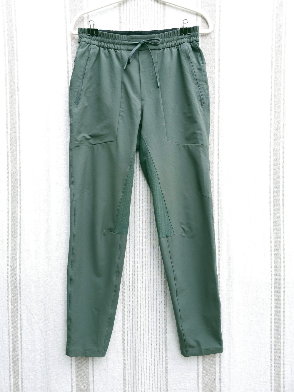 Lululemon Lisence to Train Pants Jogger Mens Medium Green Recycled Zip Pocket